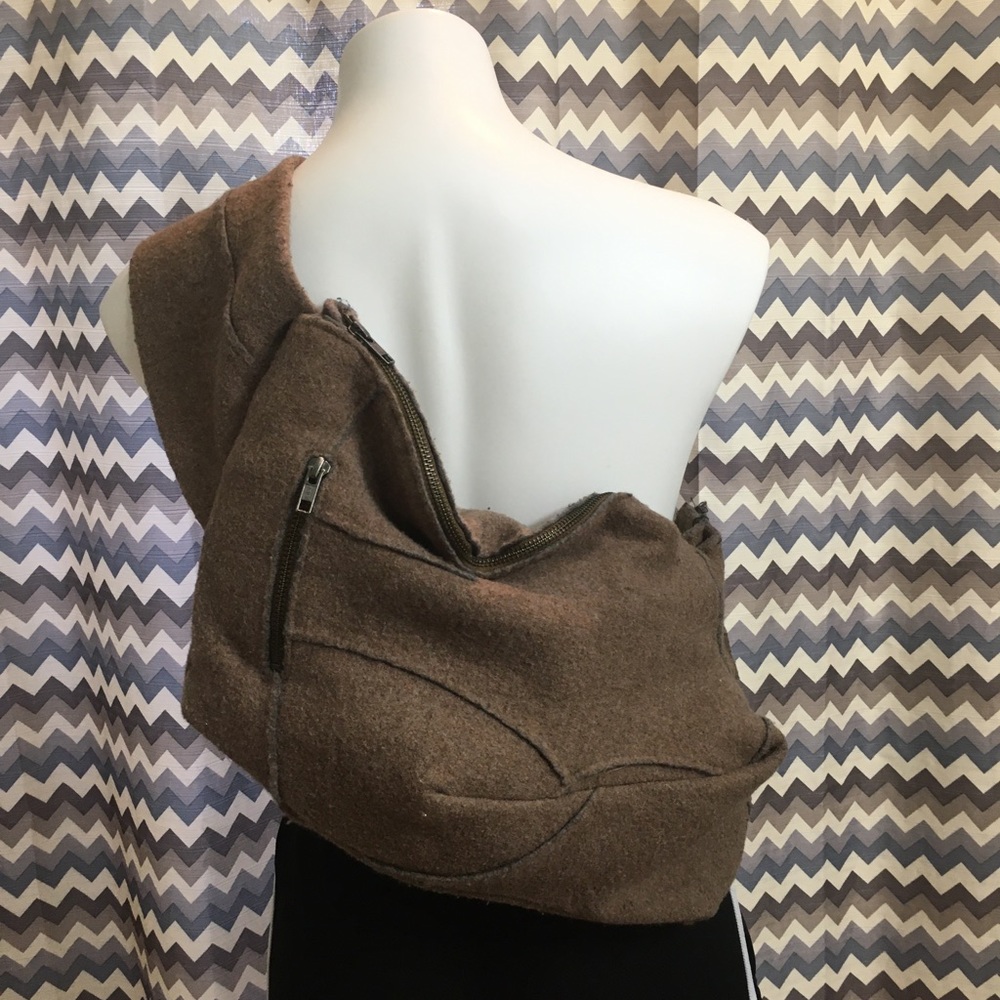 AndrewsAbyss repurposed coat sling bag